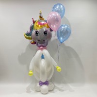 Unicorn Sculpture Holding A Bouquet